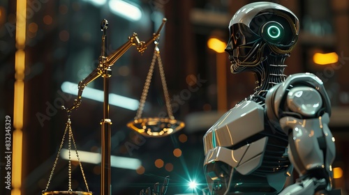 AI ethics or AI Law concept.