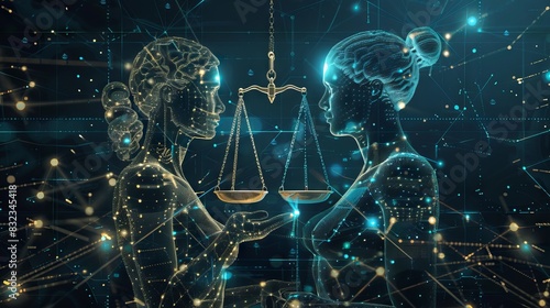 AI ethics or AI Law concept.