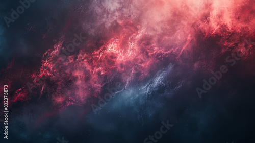 A space background with red and blue streaks