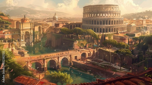 ancient rome illustration