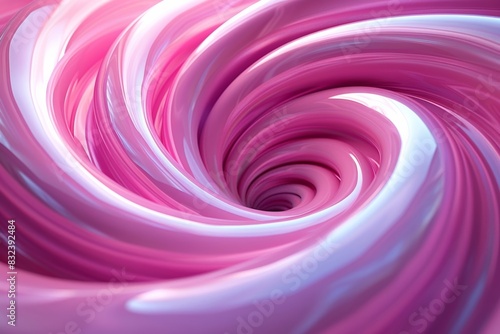 CG image depicting a mesmerizing pink vortex swirling in the background.