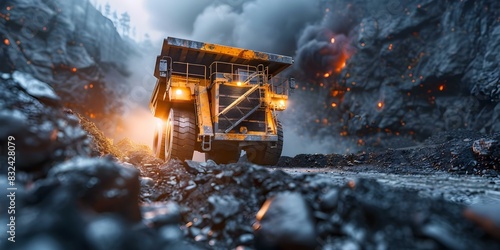 Coal mines are highrisk areas releasing heavy metals crucial for steel production. Concept Steel Production, Heavy Metals, Coal Mines, Environmental Impact, Risk Mitigation