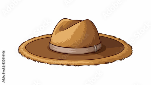 Akubra Hat Made from felted rabbit fur this iconic widebrimmed hat is often worn by farmers and ranchers in the Australian outback. It has a tall. Cartoon Vector.