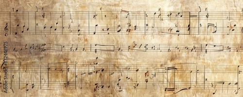 a image of a sheet of music with notes on it