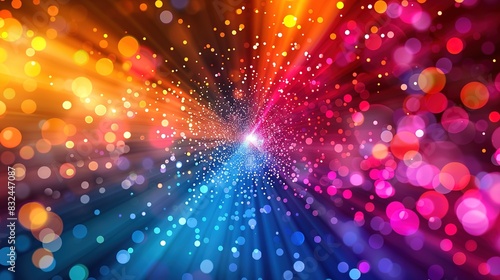 colorful background with a burst of vibrant dots in various sizes and colors