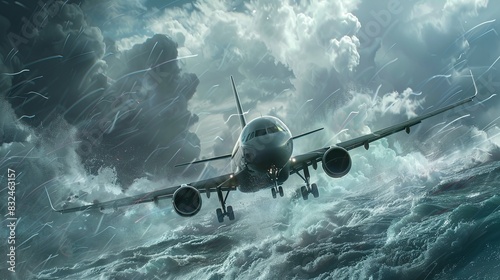 airplane during turbulence