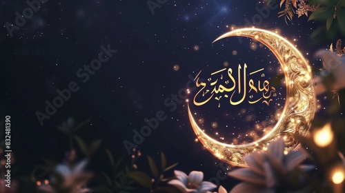 Eid ul Adha Mubarak greeting card design