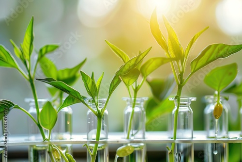 Collaboration between agricultural scientists and biotech companies to enhance crop resilience