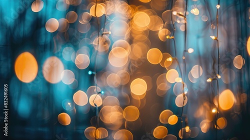 Lights in a blurred background