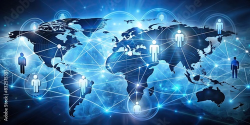 Virtual partnership through global network link connection