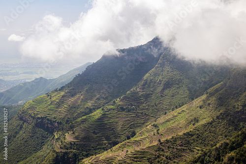 Amba Alaji in Ethiopia boasts a stunning landscape with majestic mountains, dramatic cliffs, and lush greenery, offering breathtaking vistas and a serene escape into nature's raw beauty. Peak at 3,420