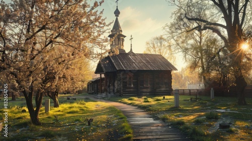  Building and Golden Domes of Russian church in Sofia, Bulgaria