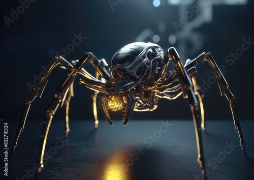 Insect AI in Futuristic Sci-Fi Neon Art | Cyberpunk Digital Illustration for Posters & Prints