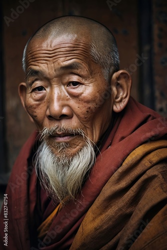 Old Tibetan Monk