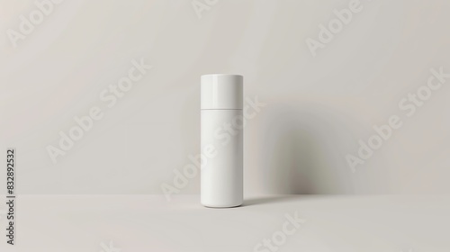 A minimalistic deodorant stick in a clean, white packaging