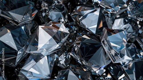 Diamond Texture Wallpaper Background in Abstract Style
