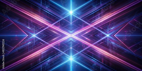 Abstract background design consisting of intersecting diagonal lines with a glowing effect