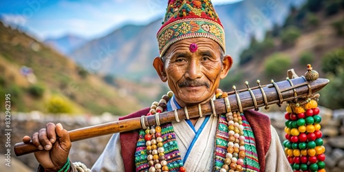 Nepalese Gunyu Cholo showcasing Himalayan craftsmanship and traditions