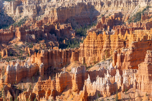 Bryce Canyon National Park in southern Utah, USA, June 3, 2023. Bryce Canyon National Park is known for crimson-colored hoodoos, which are spire-shaped rock formations. 