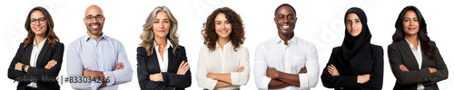 Business people png element set on transparent background