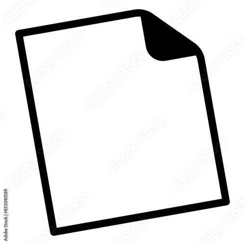 blank sheet of paper icon