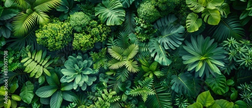 From above, the tropical plants background appears as a living painting, with each brushstroke of foliage contributing to the rich tapestry of life that defines the rainforest.