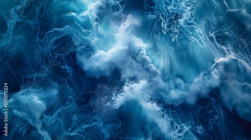 Mesmerizing Oceanic Currents Dynamic Fluid Abstractions of Marine Ecosystems