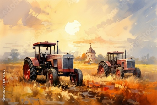 Vintage tractors - Generative AI