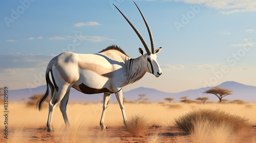 Beautiful Gemsbok Oryx side view