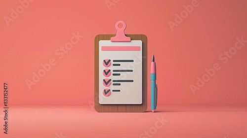 Terms and Conditions A document with a checklist, representing terms and conditions for using a service or product