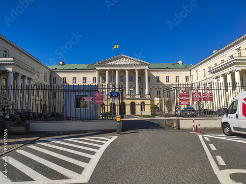 In Poland, the flag of Ukraine was hung on the Warsaw City Hall
