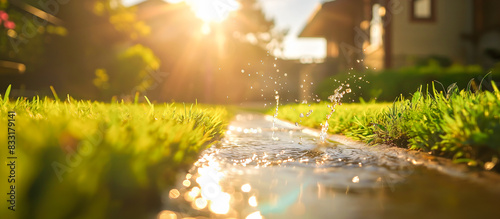 drainage water infiltration in home garden