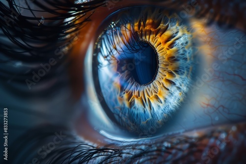 Realistic hologram of human eye 