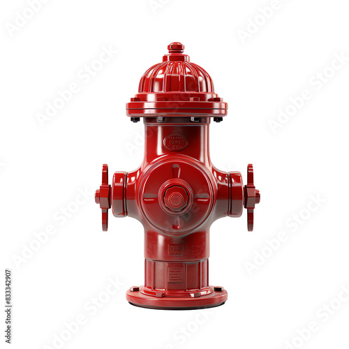 a red fire hydrant on a white background