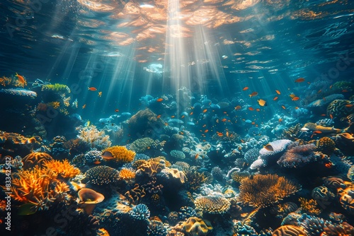 Mesmerizing Underwater World of Vibrant Coral Reefs and Enchanting Sea Life