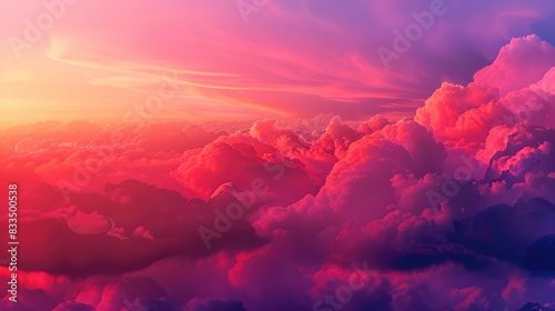 Pink cloudscape AIG51A.