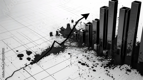 Rising prices for oil, mazut, fuel and petrol. Petrol spilled on oil market chart