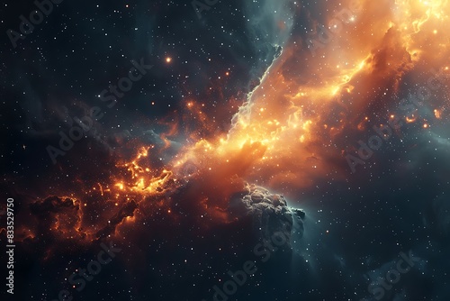Burst of cosmic dust in deep space