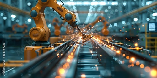 Integrating Machines and Workers in Smart Factories for Efficient Communication and Data-Driven Decisions. Concept Smart Factories, Machine Integration, Worker Communication, Data-Driven Decisions