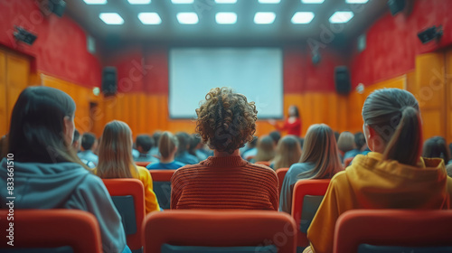 Lecture Hall Filled with Attentive Students