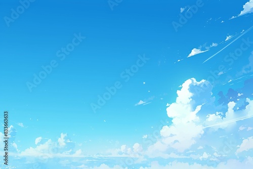 Title Flock of birds flying over ocean. Suitable for travel brochures, environmental conservation, and themed designs needing natural elements.