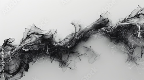 Abstract Smoke Patterns, Dynamic smoke patterns creating fluid and organic abstract shapes
