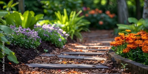 Steps to Maintaining a Healthy Garden: Essential Gardening Tips. Concept Soil Preparation, Weed Control, Watering Techniques, Pruning and Trimming, Fertilizing Strategy