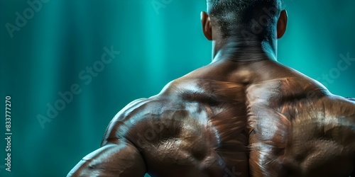 Anatomy of the Human Back Muscles: A Rear View. Concept Human Anatomy, Back Muscles, Rear View, Study Guide