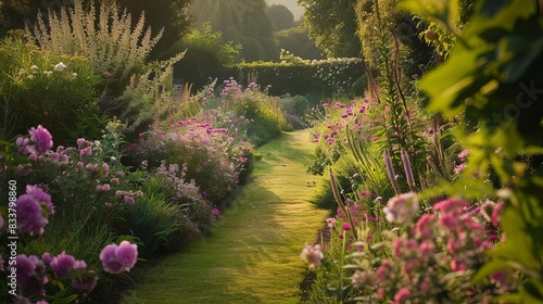 herbaceous borders with coordinated perennials and biennials floral photography