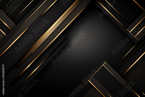 Modern black and gold metallic Background 