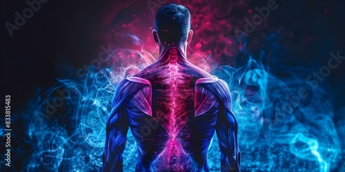 Understanding the Anatomy of Human Back Muscles for Medical or Educational Purposes. Concept Anatomy, Human Back Muscles, Medical Education, Musculoskeletal System
