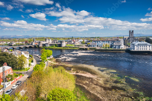 Limerick city scenery by the Shannon river, Ireland