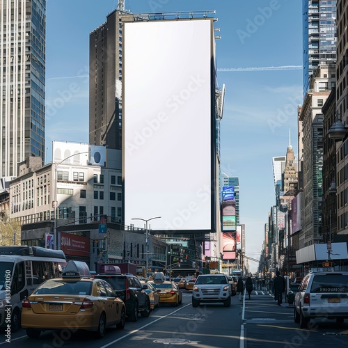 a large billboard on the side of a busy street 