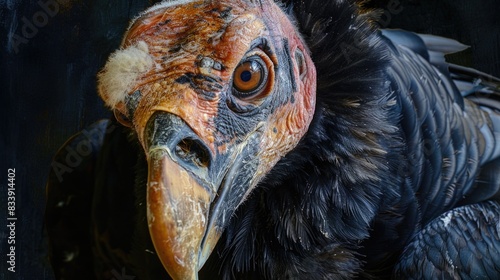 A close-up shot of a bird with an unusually large beak